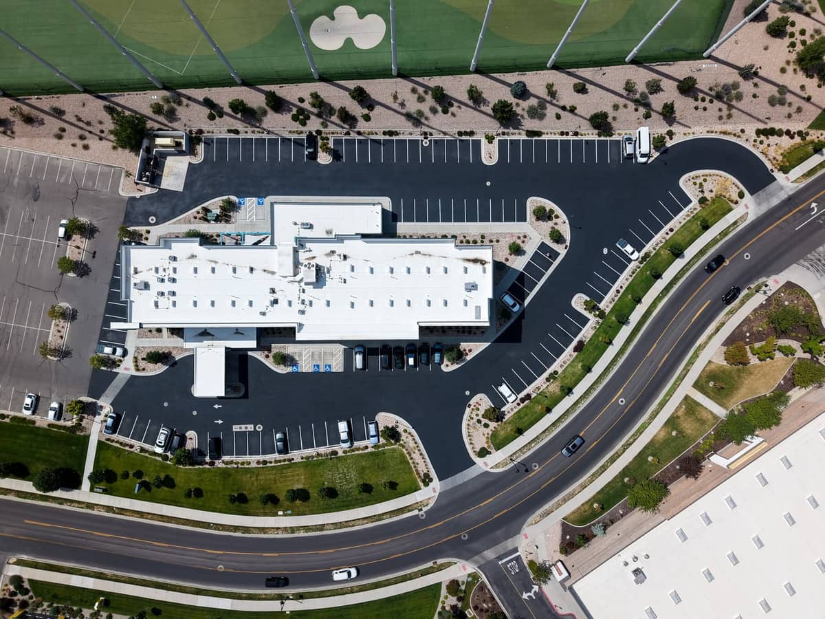 Office Complex Seal Coat in Utah Valley, UT by J&C Asphalt
